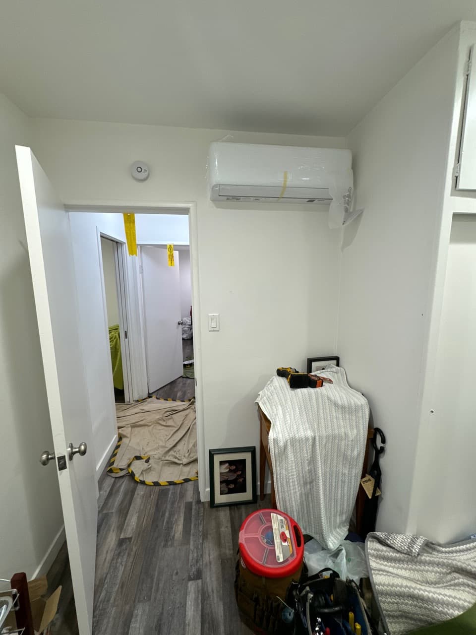 Finished ADU with clean mini-split install